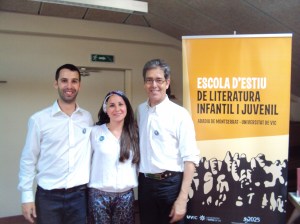 Amb l'Albert i la Susana a l'escola d'estiu de Montserrat